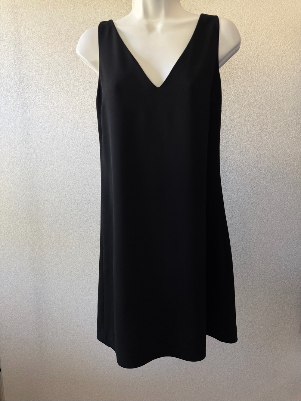 Aritzia | Dresses | Aritzia Black V Neck Slip Dress Size 2